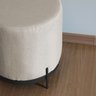 Puff Compacto Estofado Base de Metal - 6
