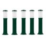Poste Balizador Luminária Casa Sítio Jardim 35cm Verde Kit 5 - 1