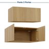 Guarda-roupa Modulado 2 Peças 2 Portas Jade CabeCasa MadeiraOriginals - 11
