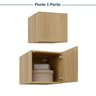 Guarda-roupa Modulado 2 Peças 2 Portas Jade CabeCasa MadeiraOriginals - 15