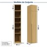 Guarda-roupa Modulado 2 Peças 2 Portas Jade CabeCasa MadeiraOriginals - 6