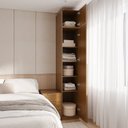 Ver imagem 4 de Guarda Roupa Planejado Casal 2 Peças 2 Portas Jade CabeCasa MadeiraOriginals Amarelo/Avelã