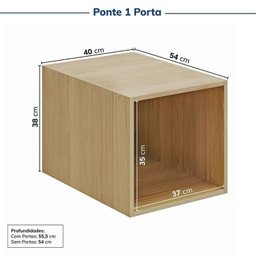 Guarda-roupa Modulado 2 Peças 2 Portas Jade Cabecasa Madeiramadeira - 14