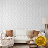 Papel De Parede Adesivo Geométrico Hexágono 3D Branco Quarto - 2