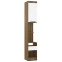 Ver imagem 1 de Mesa Cabeceira Modulado 38cm 1 Porta 1 Gaveta Delphi Avelã/branco L01 - Mpozenato
