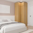 Ver imagem 1 de Guarda-roupa Modulado de Canto 2 Peças 4 Portas Jade CabeCasa MadeiraOriginals