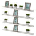 Ver imagem 1 de Kit 4 Prateleiras 70 X 20cm Branca Suporte Invisível