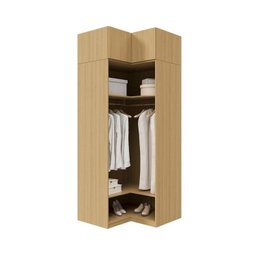 Guarda-roupa Modulado de Canto 2 Peças 2 Portas Jade Cabecasa Madeiramadeira - 5