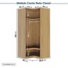 Guarda-roupa Modulado de Canto 2 Peças 2 Portas Jade CabeCasa MadeiraOriginals - 11