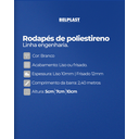 Ver imagem 2 de Rodapé de Poliestireno Belplast - Engenharia Liso 5cm X 10mm X 2,40m