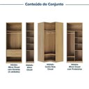 Ver imagem 4 de Guarda-roupa Modulado de Canto 5 Peças Jade CabeCasa MadeiraOriginals