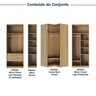 Guarda-roupa Modulado de Canto 5 Peças Jade CabeCasa MadeiraMadeira - 4