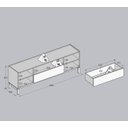 Ver imagem 6 de Rack para TV até 50 Polegadas em Madeira Maciça e MDF com Nicho Linha Barcelona 