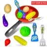 Kit Cozinha de Plastico 08 Peças Frigideira Color Frigideira Panela de Brinquedo Comidinha Cozinha I - 1