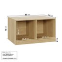 Ver imagem 2 de Banco 2 Portas 80cm Jade CabeCasa MadeiraOriginals Amarelo/Avelã