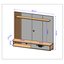 Ver imagem 3 de Painel para Tv até 50 Polegadas 136cmx160,2cm Jeri