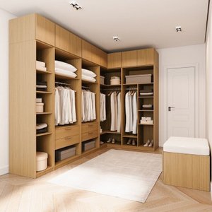 Guarda-roupa Modulado de Canto 10 Peças 9 Portas Jade Cabecasa Madeiramadeira