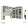 Quarto Modulado Casal Completo 9 Portas 6 Gavetas Canto Oblíquo Seletto - 4