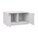 Ver imagem 3 de Banco 2 Portas 80cm Jade CabeCasa MadeiraOriginals Branco/Fosco