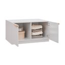 Ver imagem 4 de Banco 2 Portas 80cm Jade CabeCasa MadeiraOriginals Branco/Fosco