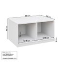 Ver imagem 2 de Banco 2 Portas 80cm Jade CabeCasa MadeiraOriginals Branco/Fosco
