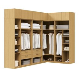 Guarda-roupa Modulado de Canto 10 Peças 14 Portas Jade CabeCasa MadeiraMadeira - 5