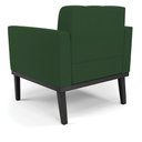 Ver imagem 5 de Poltrona Base de Madeira Fixa Preto Kit 2 Elisa Veludo Verde D03 - D'Rossi