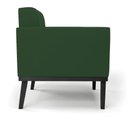 Ver imagem 4 de Poltrona Base de Madeira Fixa Preto Kit 2 Elisa Veludo Verde D03 - D'Rossi