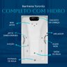 Banheira Retangular Toronto Completa com Hidro - 220v - 4
