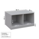 Ver imagem 2 de Banco 2 Portas 80cm Jade CabeCasa MadeiraOriginals Cinza/Urbano