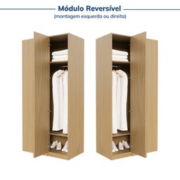 Módulo de Canto Linear 1 Porta Jade Cabecasa Madeiramadeira - 10
