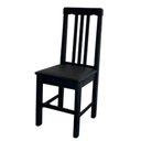 Ver imagem 7 de Cadeira Fixa Estofada Colonial Madeira Maciça:preto