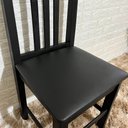 Ver imagem 4 de Cadeira Fixa Estofada Colonial Madeira Maciça:preto