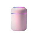 Ver imagem 1 de Kit 02 Umidificador de Ar Rosa Aromatizador Ultrassônico 300ml USB LED RGB