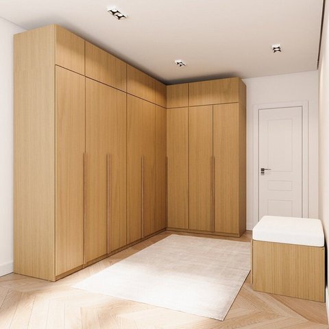 Guarda-roupa Modulado de Canto 10 Peças 18 Portas Jade CabeCasa MadeiraOriginals