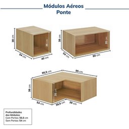 Guarda-roupa Modulado de Canto 10 Peças 18 Portas Jade Cabecasa Madeiramadeira - 15