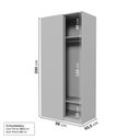 Ver imagem 3 de Módulo de Canto Linear Planejado 1 Porta Jade CabeCasa MadeiraOriginals Cinza/Urbano