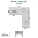 Ver imagem 2 de Guarda-Roupa Planejado 3 Peças 6 Portas Jade CabeCasa MadeiraOriginals Amarelo/Avelã