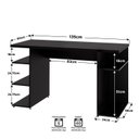 Ver imagem 4 de Mesa para Computador Escrivaninha Gamer Mdp 135x60 Netmobil - Preto
