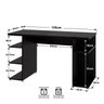 Mesa para Computador Escrivaninha Gamer Mdp 135x60 Netmobil - Preto - 4