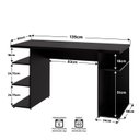 Ver imagem 4 de Mesa para Computador Escrivaninha Gamer Mdp 135x60 Netmobil - Preto