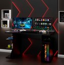 Ver imagem 2 de Mesa para Computador Escrivaninha Gamer Mdp 135x60 Netmobil - Preto