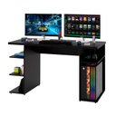 Ver imagem 3 de Mesa para Computador Escrivaninha Gamer Mdp 135x60 Netmobil - Preto