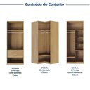 Ver imagem 4 de Guarda-roupa Modulado 3 Peças sem Portas Jade CabeCasa MadeiraOriginals