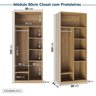 Guarda-roupa Modulado 3 Peças sem Portas Jade CabeCasa MadeiraOriginals - 9