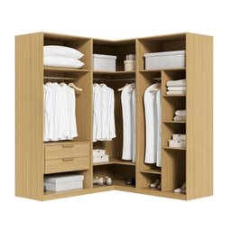 Guarda-roupa Modulado 3 Peças sem Portas Jade CabeCasa MadeiraMadeira - 5