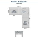 Ver imagem 2 de Guarda-Roupa Planejado 3 Peças sem Portas Jade CabeCasa MadeiraOriginals Amarelo/Avelã