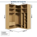 Ver imagem 3 de Guarda Roupas Modulado de Canto 6 Peças 6 Portas Jade CabeCasa MadeiraOriginals