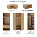 Ver imagem 4 de Guarda Roupas Modulado de Canto 6 Peças 6 Portas Jade CabeCasa MadeiraOriginals