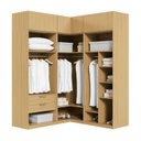 Ver imagem 5 de Guarda Roupas Modulado de Canto 6 Peças 6 Portas Jade CabeCasa MadeiraOriginals